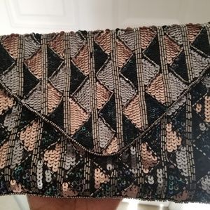 Multicolored Sequin Crossbody/Clutch